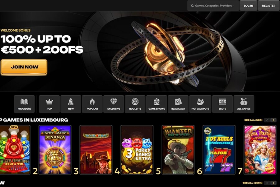 Spinsy Casino - Page de Connexion
